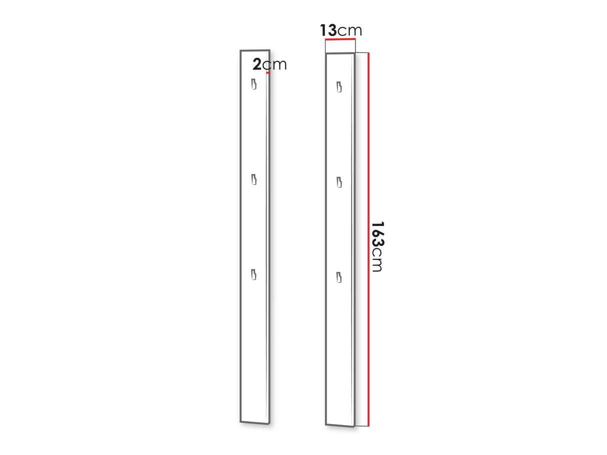 Fogas Wieszak pionemwy 2szt SIMPLY SM-05, Szín: Szürke
