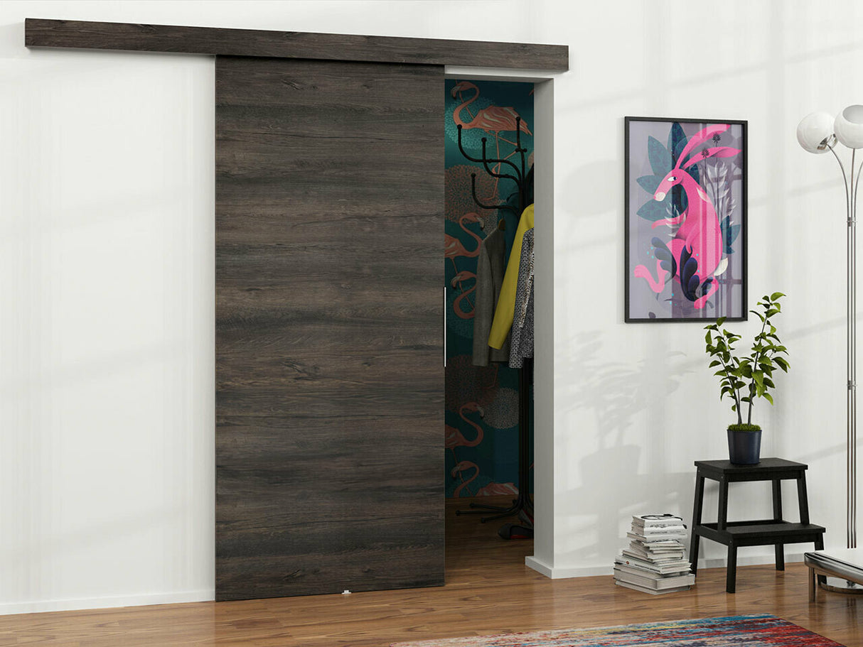 Tolóajtók Drzwi MALIBU 70 + samodomykacz, Szín: Sötét kőris