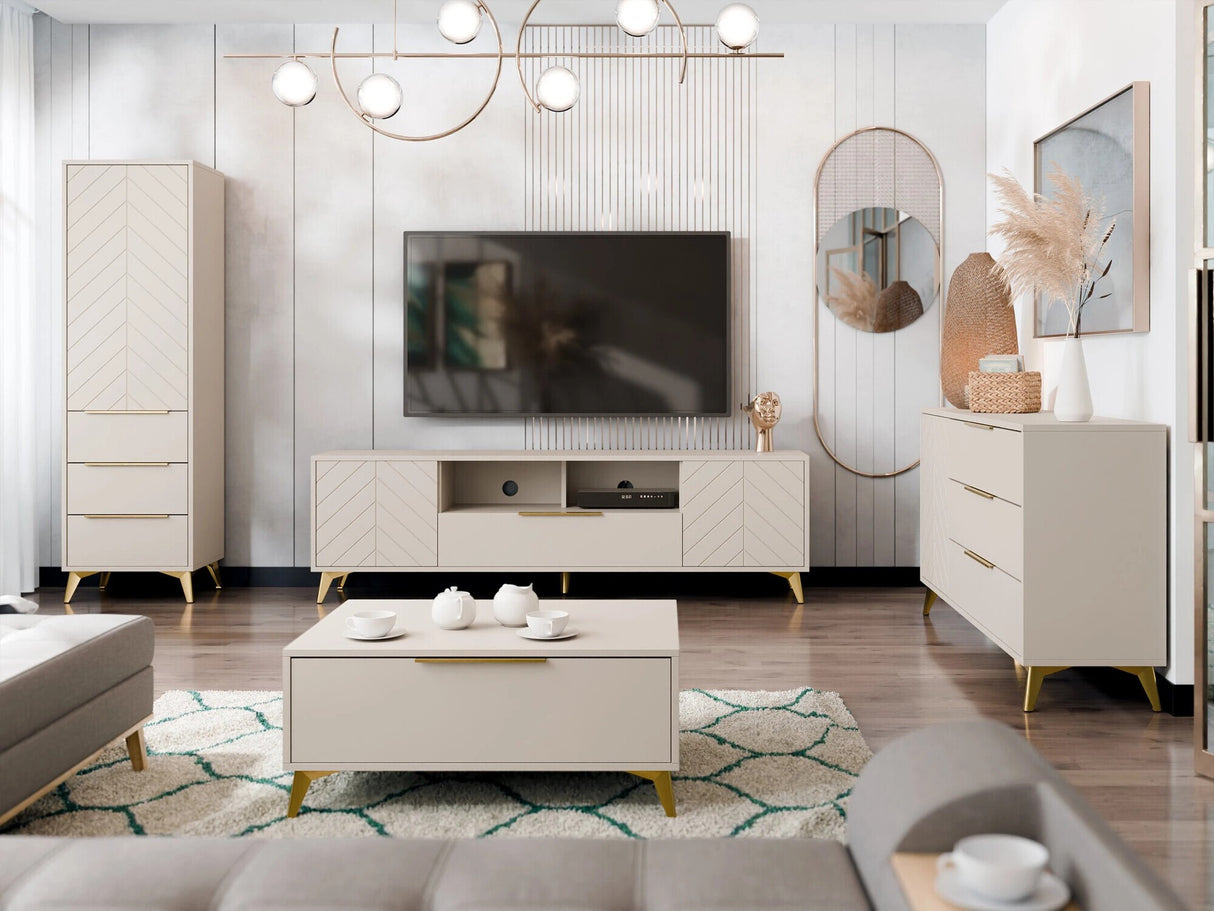 Komód Komoda 1D3SZ XYLIX Beż Piaskowy