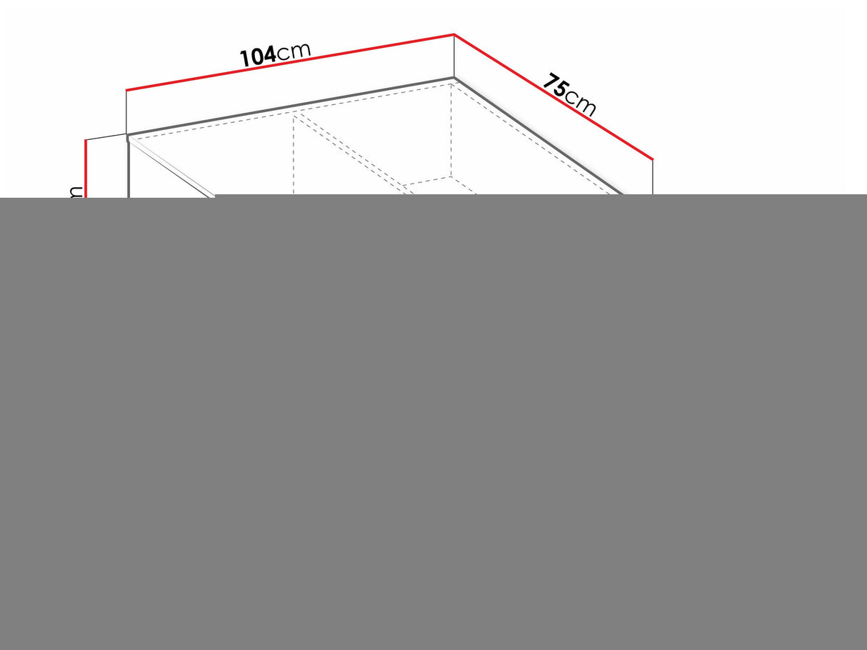 Dohányzóasztal Stolik kawowy 1SZ XYLIX Beż Piaskowy