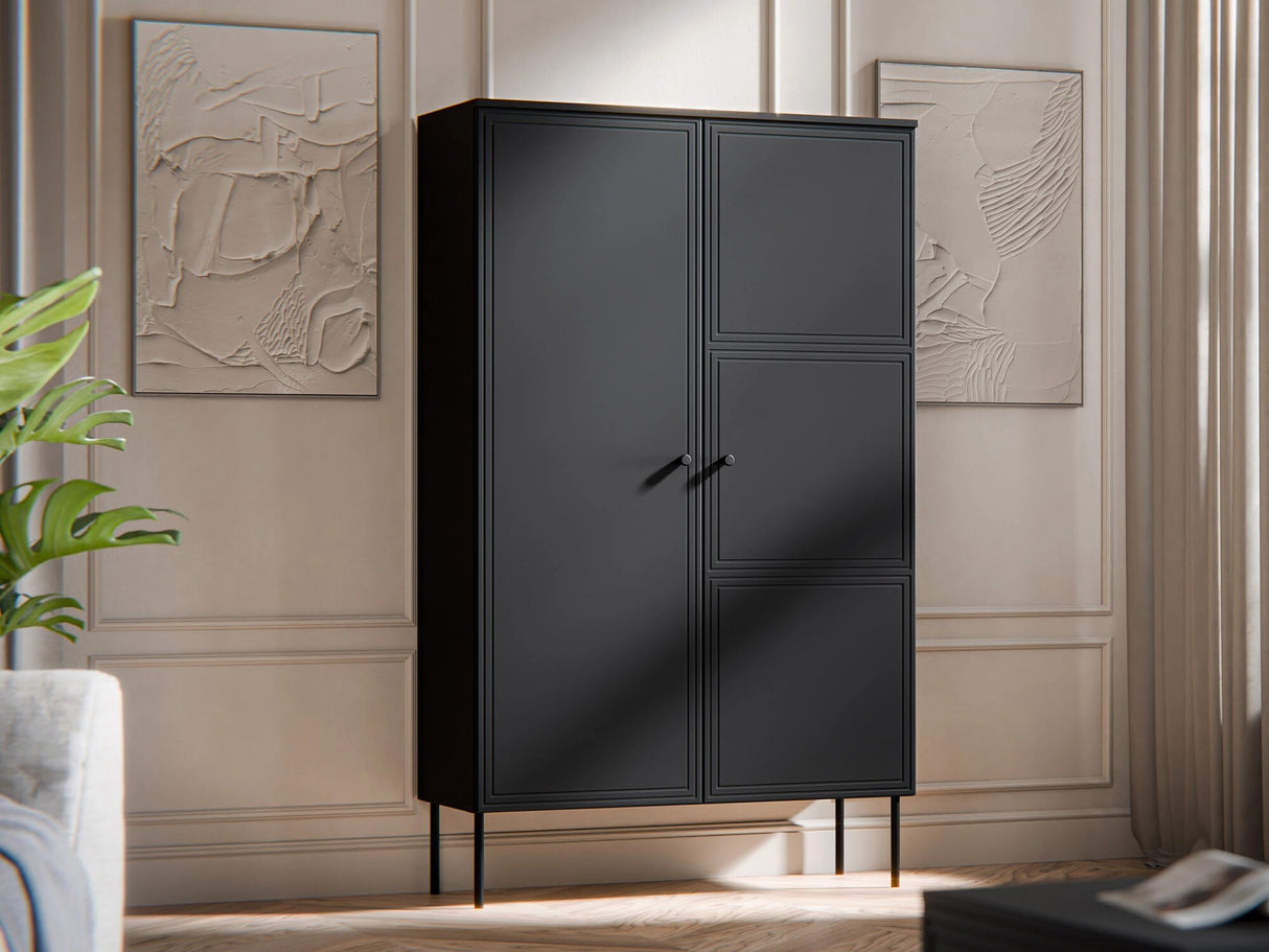 Könyvespolc Witryna PALAZZO BIS, Szín: Fekete