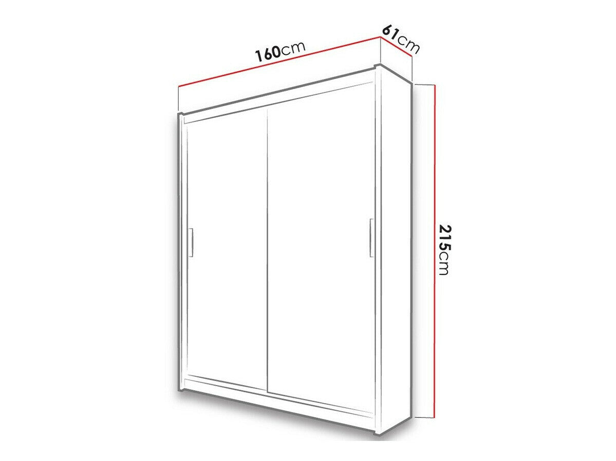 Gardróbszekrény PARIS 160