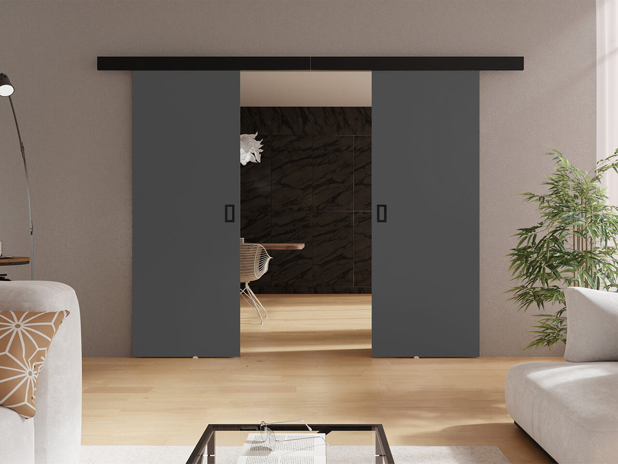 Tolóajtók Drzwi WERDI DUO 172 + 2x samodomykacz, Szín: Grafit