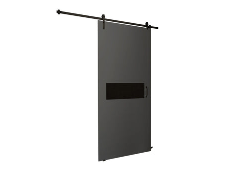 Tolóajtók Drzwi RETRO 4 80 + samodomykacz, Szín: Antracit + Fekete