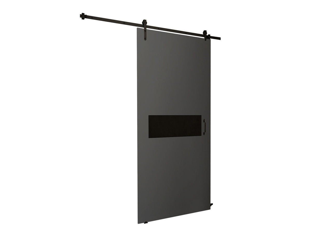 Tolóajtók Drzwi RETRO 4 90 + samodomykacz, Szín: Antracit + Fekete