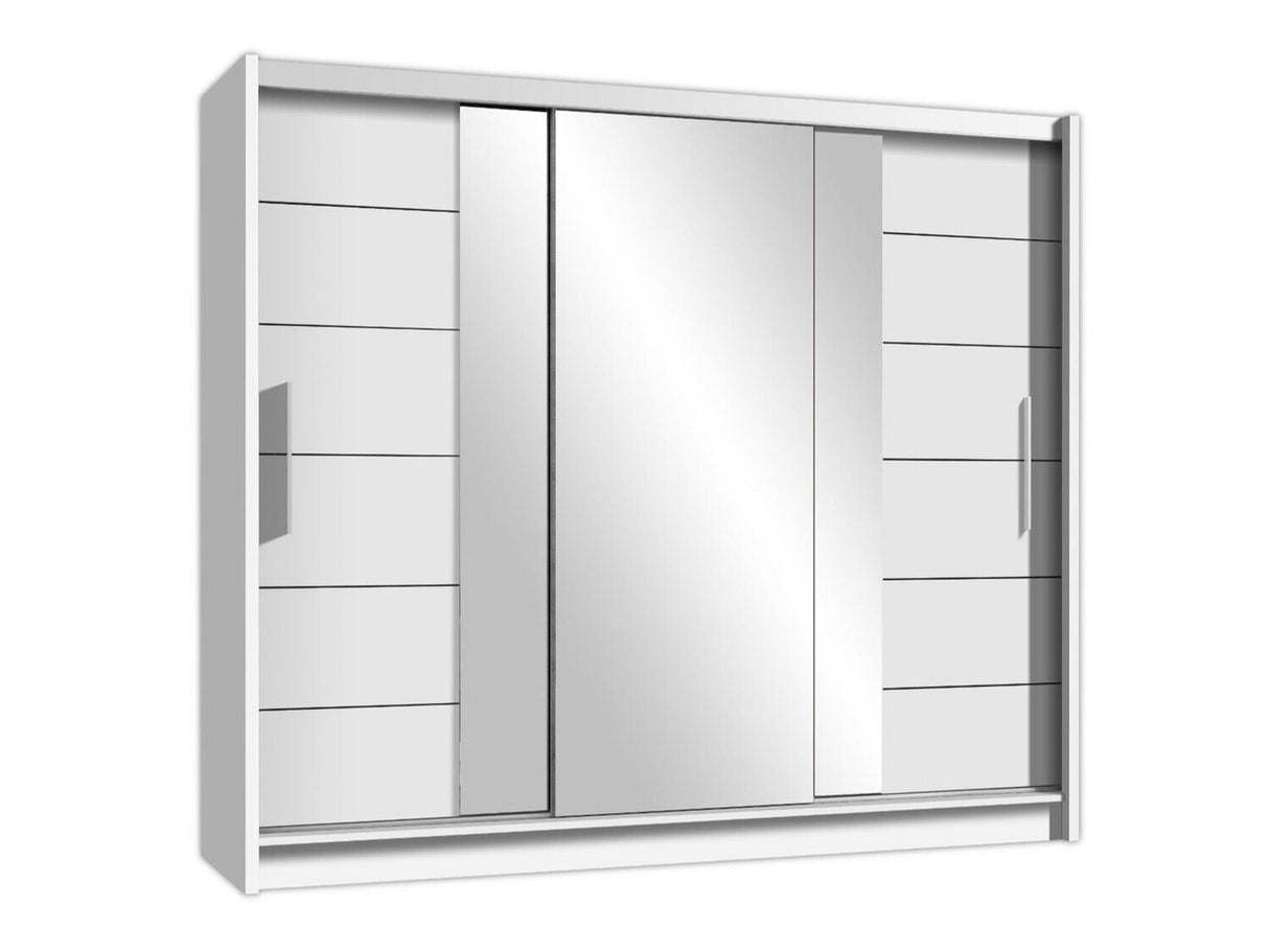Gardróbszekrény Szafa LIZBONA II 250, Szín: Fehér
