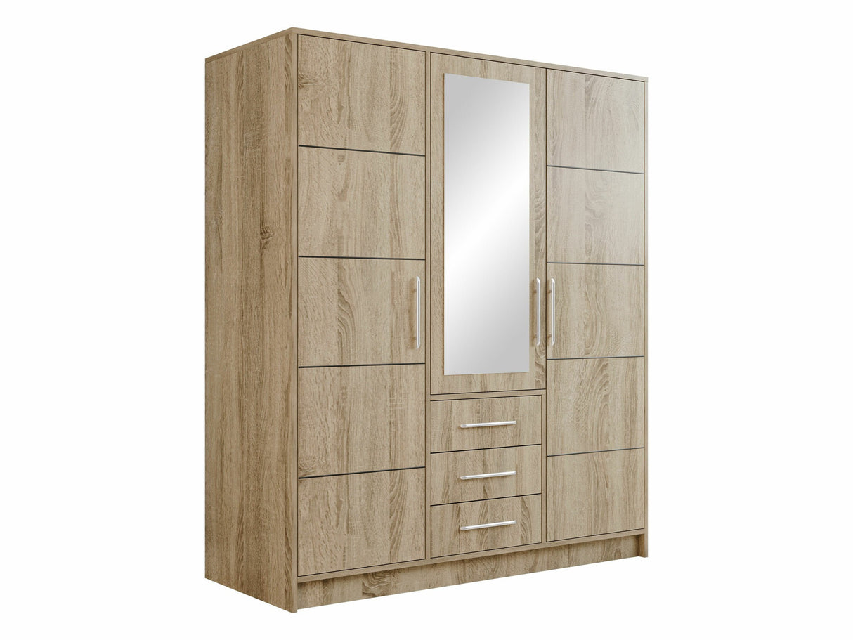 Gardróbszekrény Szafa BALI D3, Szín: Sonoma tölgy