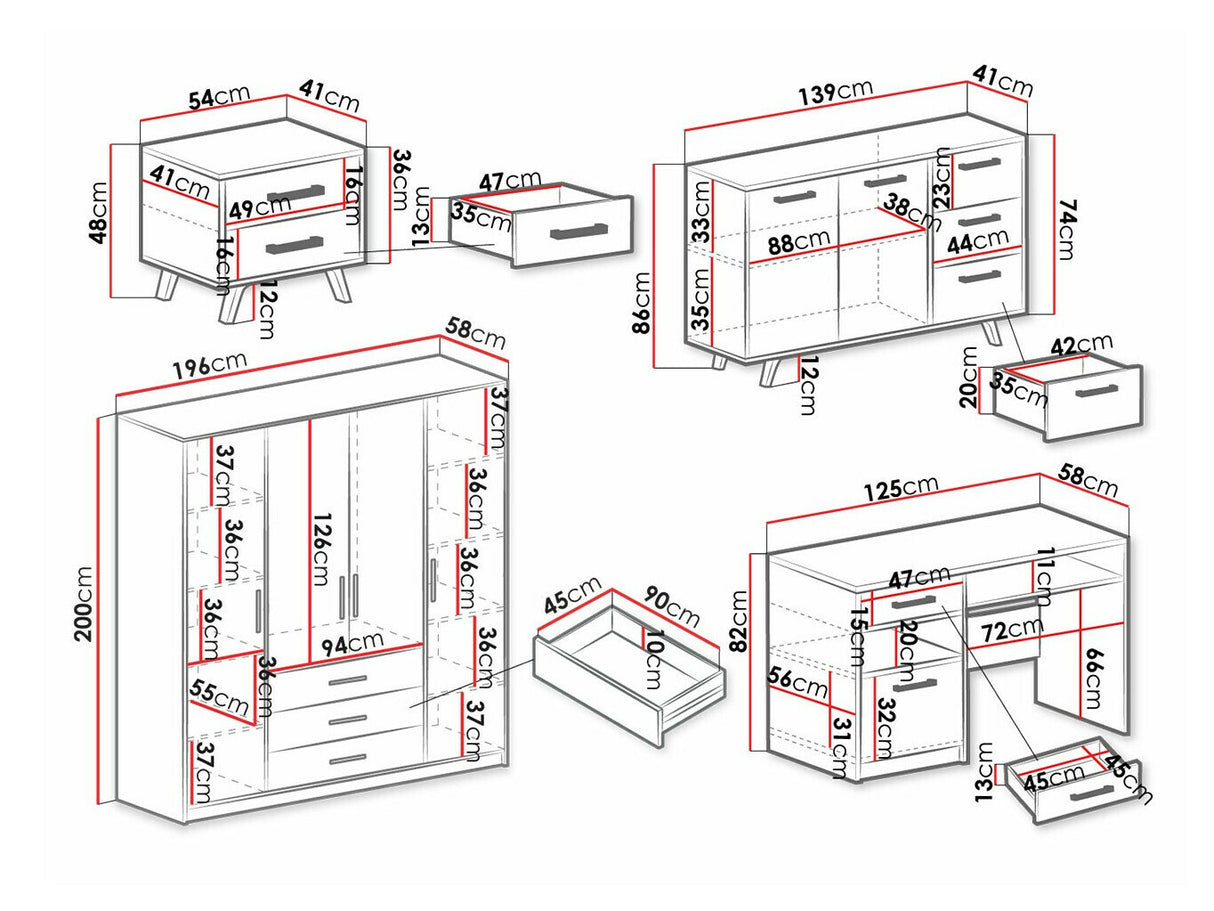 Bútorkészlet Meble BALI I, Szín: Zöld