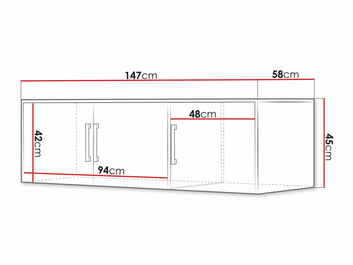 Gardróbszekrény Szafa BALI D3 + nadstawka, Szín: Lila