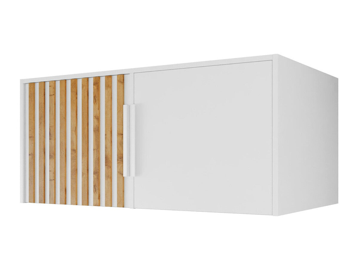 Szekrény Nadstawka BALI LUX D2, Szín: Fehér + Wotan tölgy
