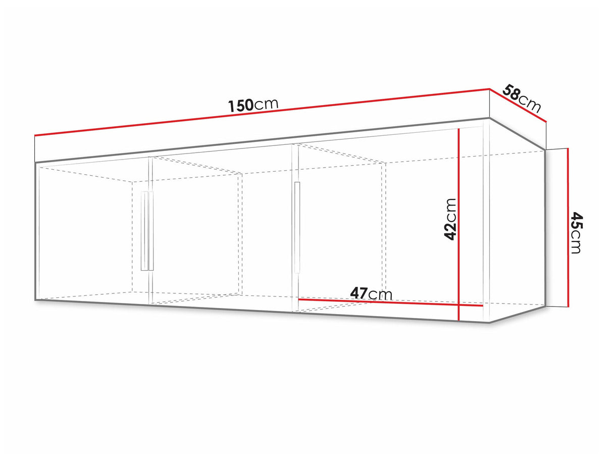 Gardróbszekrény Szafa BALI LUX D3 + nadstawka, Szín: Fehér + Wotan tölgy