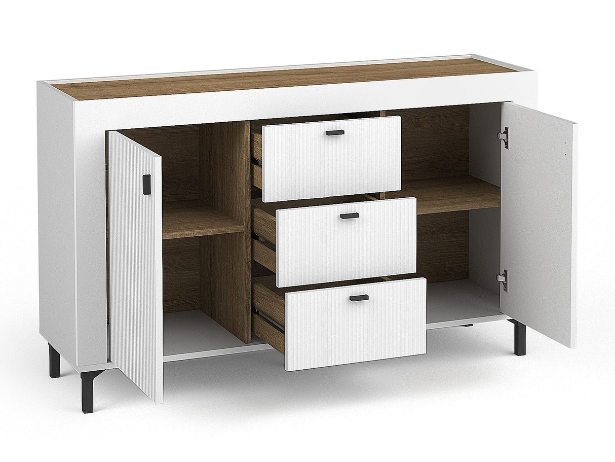 Komód MOSSA MO6, Szín: Matt fehér