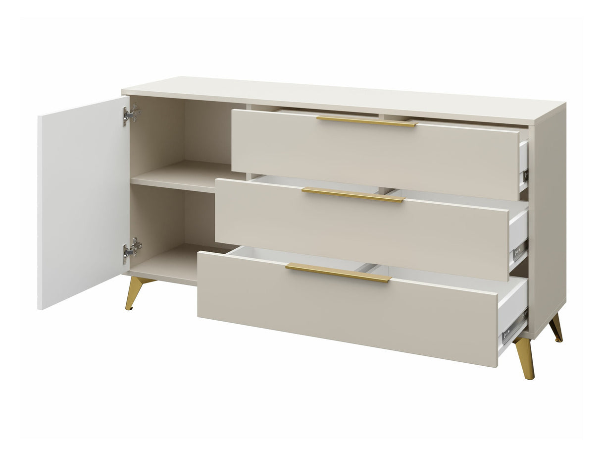 Nappali szett Meble XYLIX I Beż Piaskowy, Komód: Igen