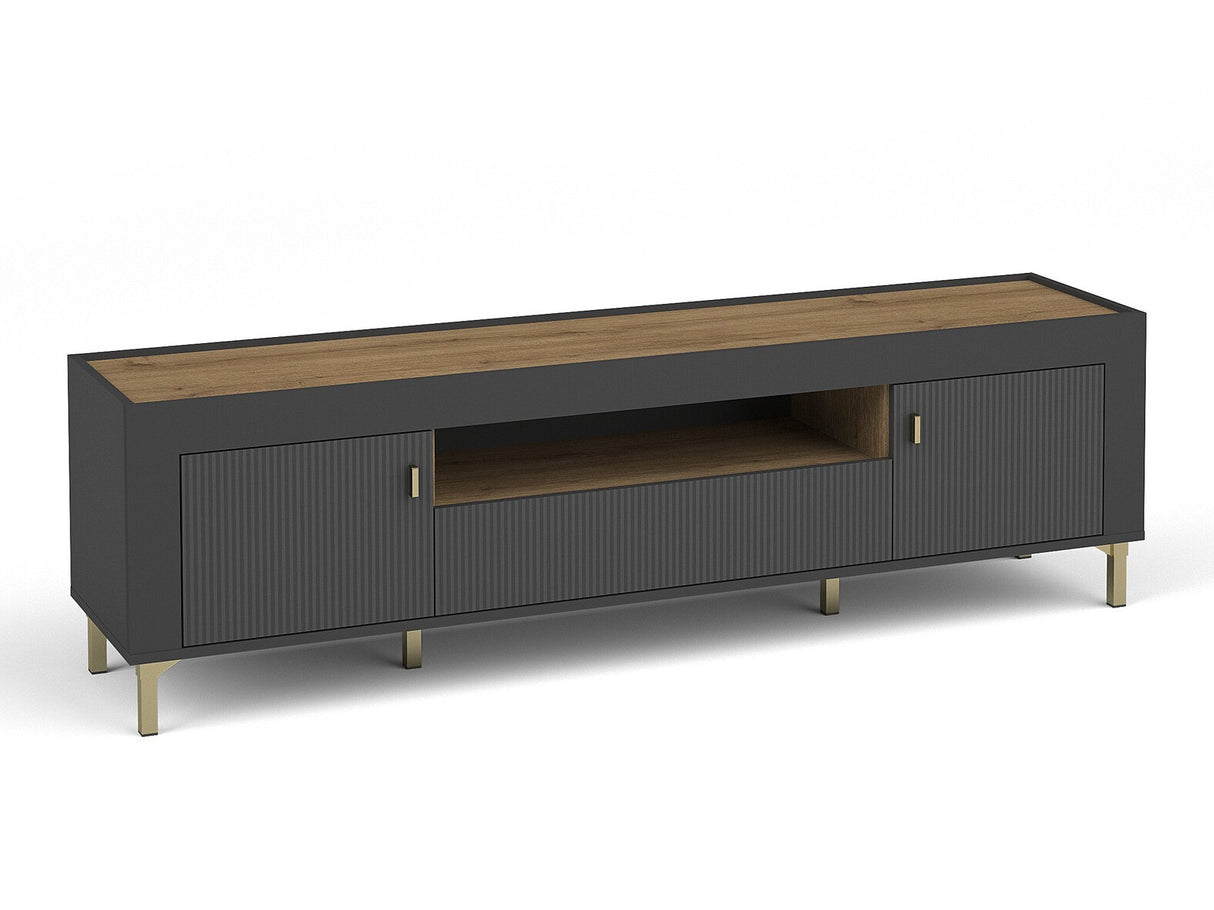 TV-állvány MOSSA MO8, Szín: Matt fekete