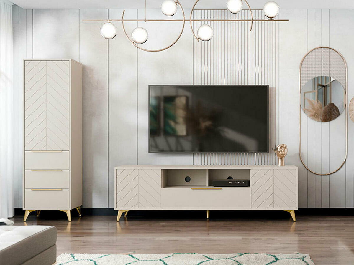 Nappali szett Meble XYLIX, Komód: Nem