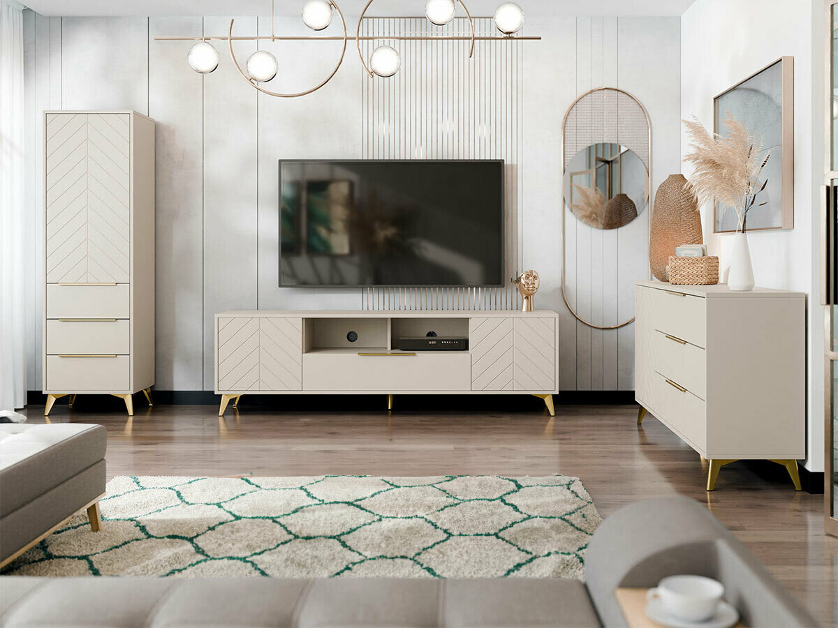 Nappali szett Meble XYLIX, Komód: Igen