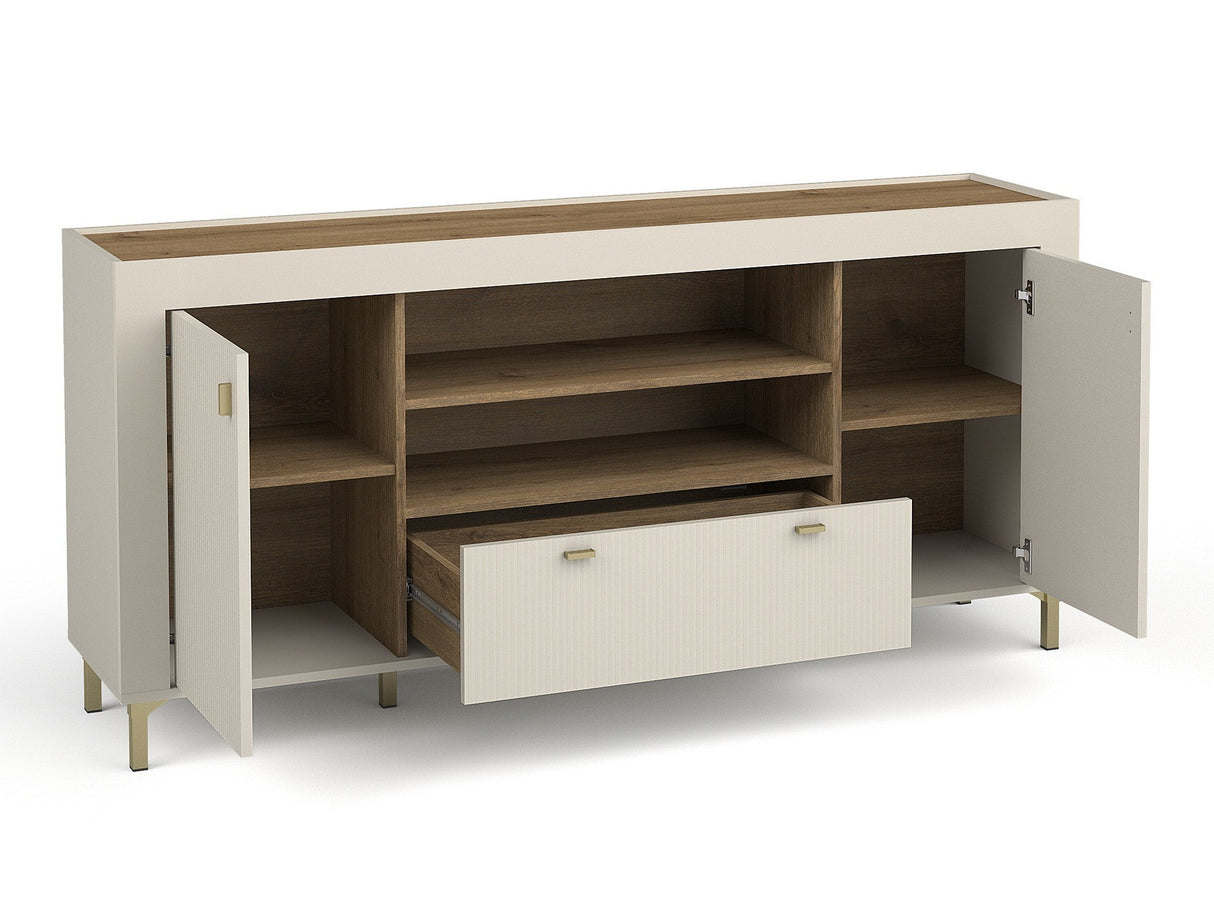 Komód MOSSA MO7, Szín: Kasmír, Kandalló: Nem