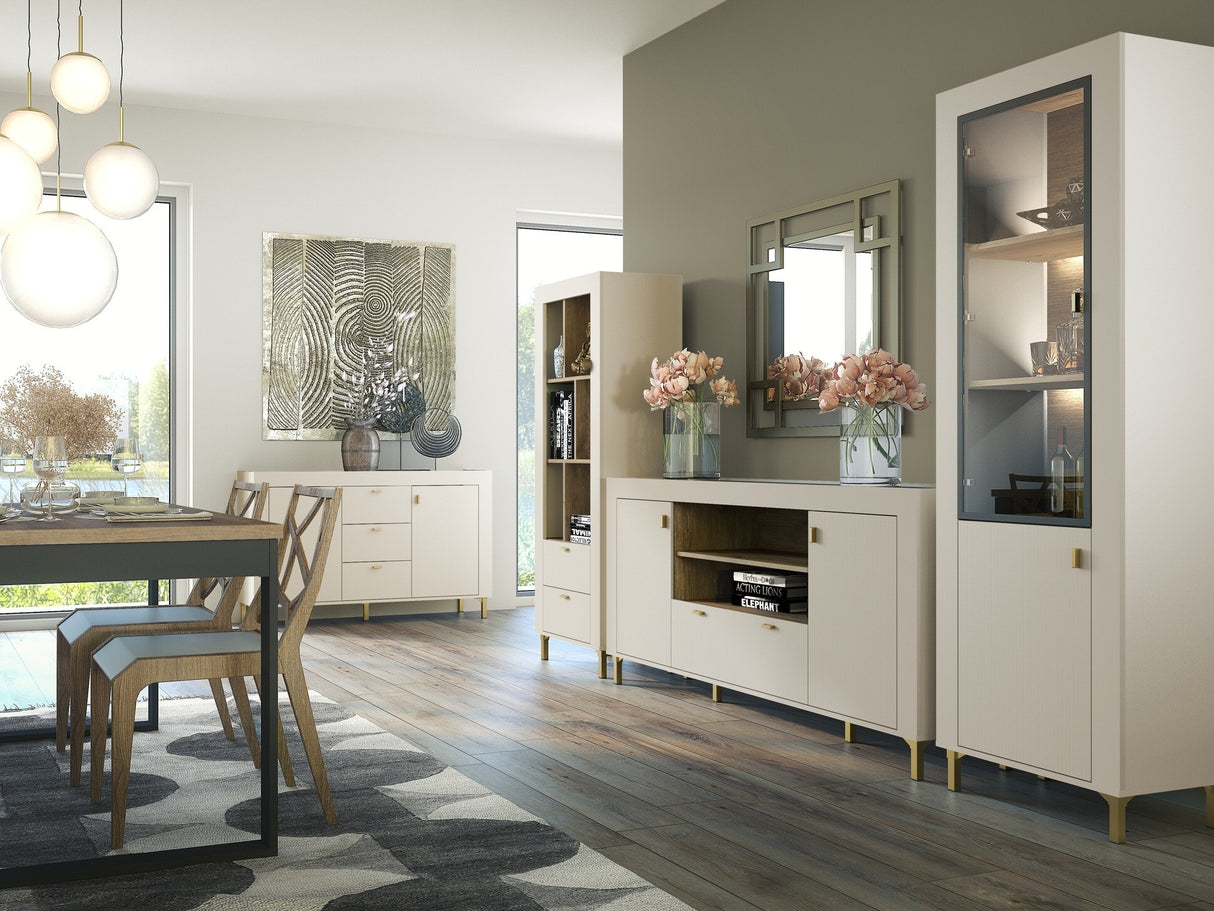 Komód MOSSA MO7, Szín: Kasmír, Kandalló: Nem