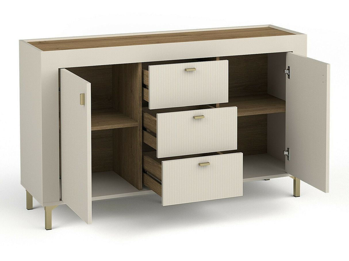 Nappali szett Mossa, Szín: Kasmír, Komód: Igen, Led világítás: Nem