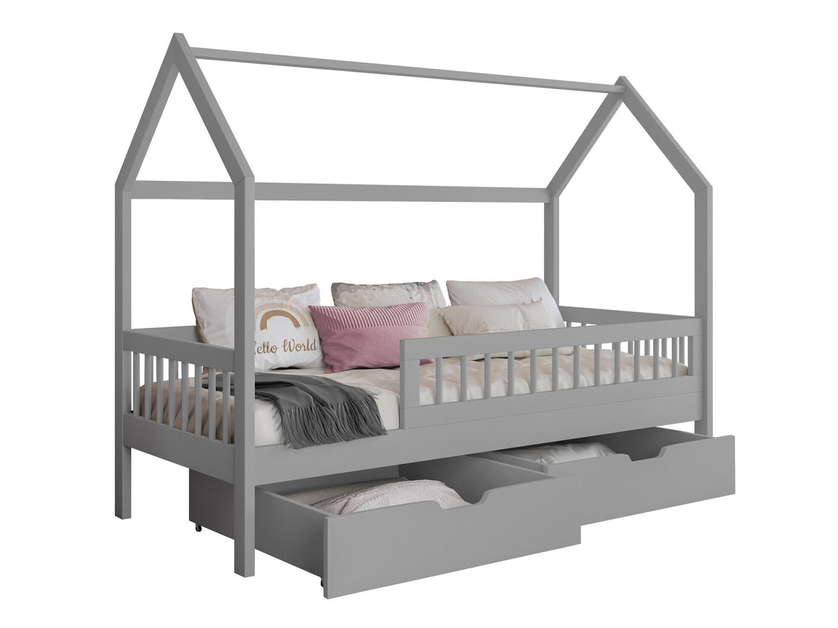 Ágy Łóżko GAJA, Szín: Szürke, Alvó felület mérete: 90 x 200 cm