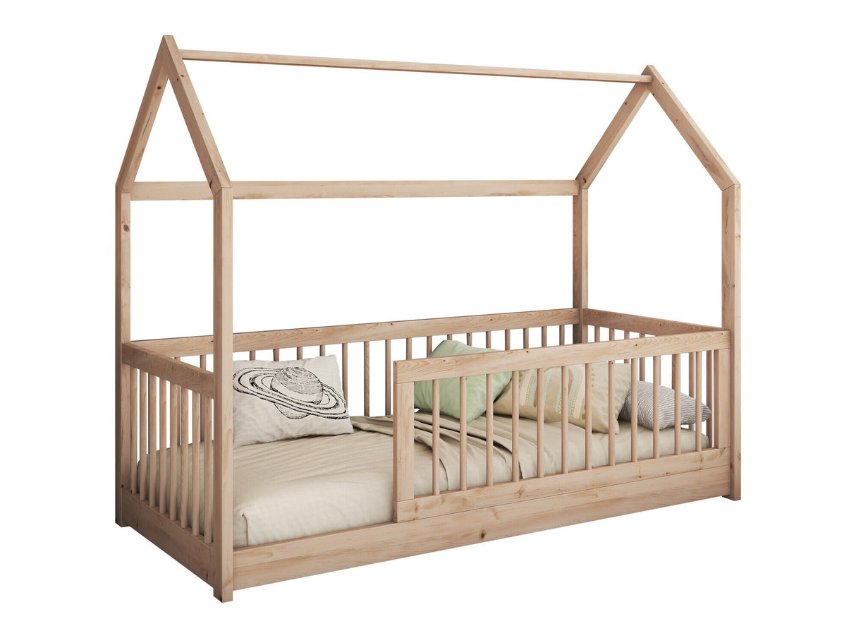 Ágy Łóżko GRETA, Szín: Bükkfa, Alvó felület mérete: 90 x 200 cm