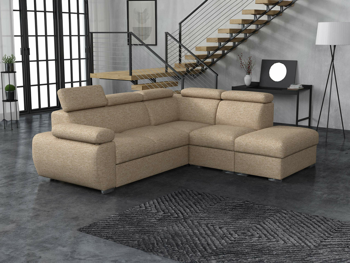 Sarokkanapé Narożnik BOSTON 2r+R+1p, Szín: Aragon 14, Változatok: Jobbos