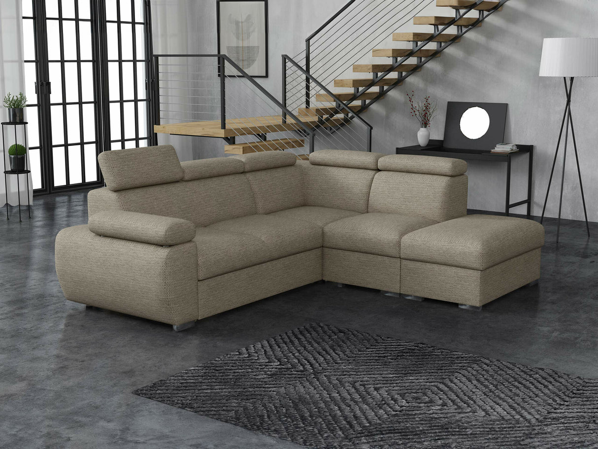 Sarokkanapé Narożnik BOSTON 2r+R+1p, Szín: Aragon 20, Változatok: Jobbos