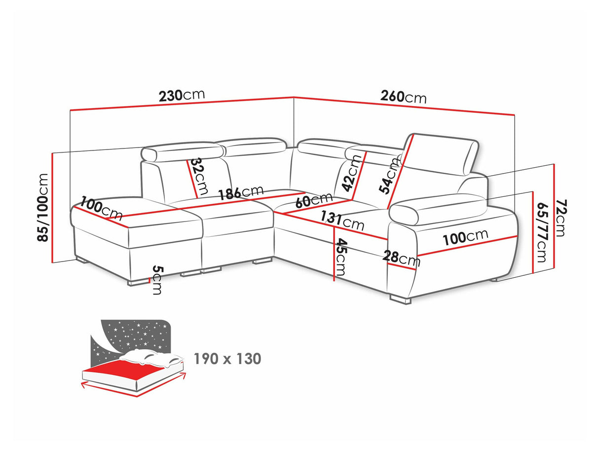 Sarokkanapé Narożnik BOSTON 2r+R+1p, Szín: Aragon 03, Változatok: Jobbos