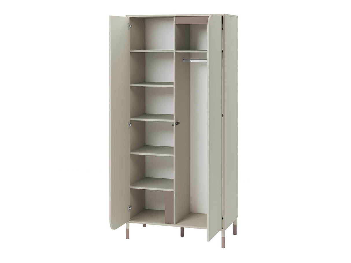 Gardróbszekrény HARMONY HR-01 - szafa dzielona 2d - kaszmir/truflowy