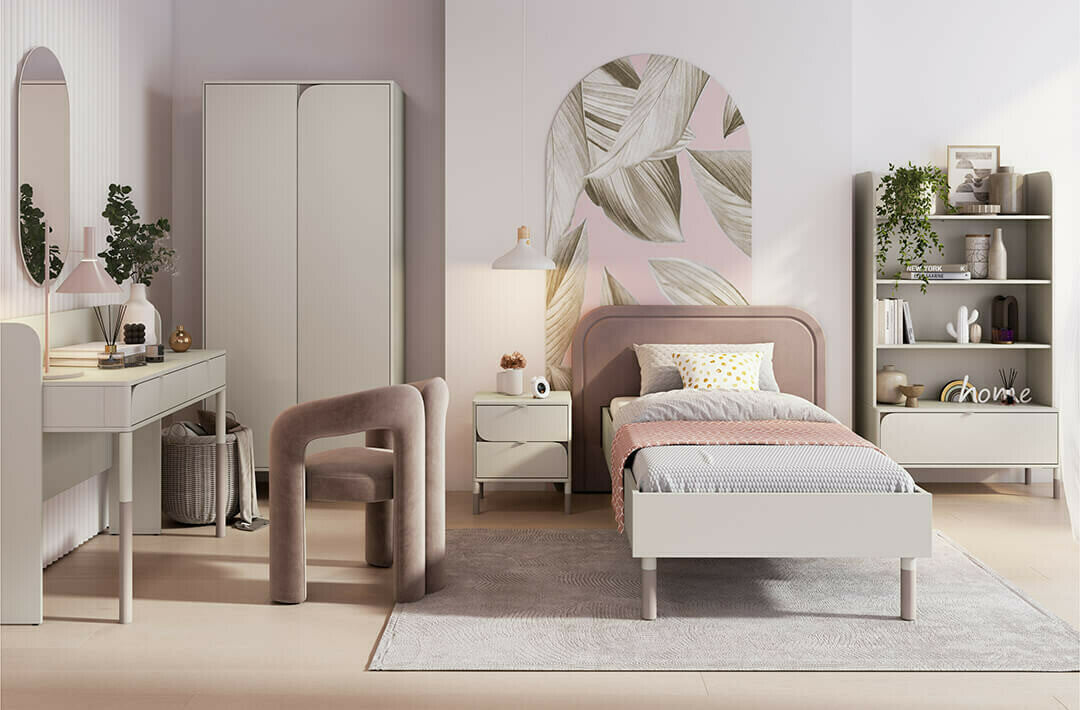 Éjjeliszekrény HARMONY HR-07 - stolik nemscny 2s - kaszmir/truflowy