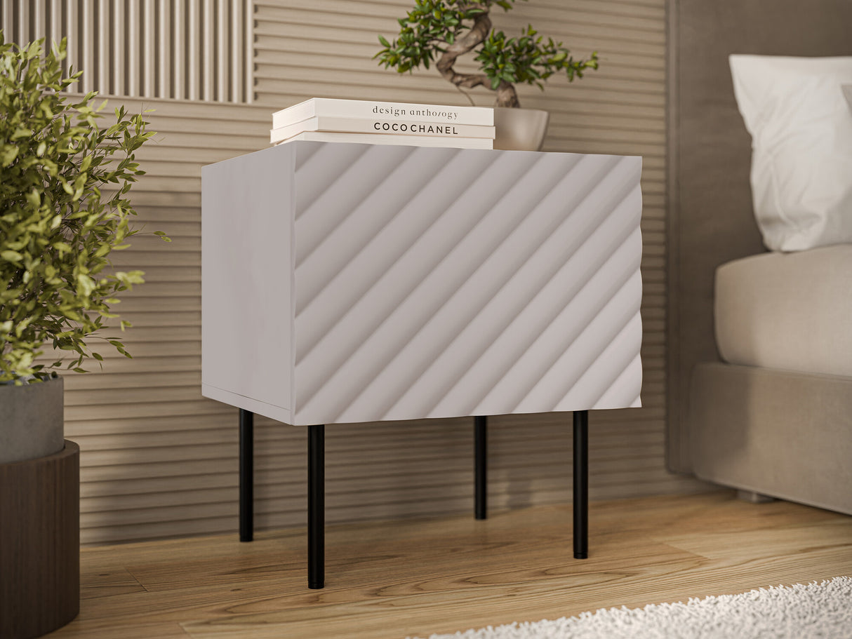 Éjjeliszekrény szett Szafka nemcna LUCCA 1D 2 szt, Szín: Kasmír