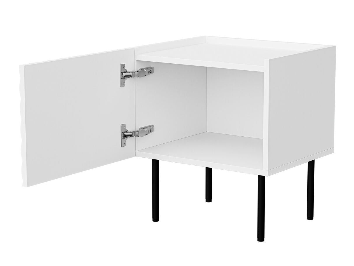 Éjjeliszekrény szett Szafka nemcna LUCCA 1D 2 szt, Szín: Fekete