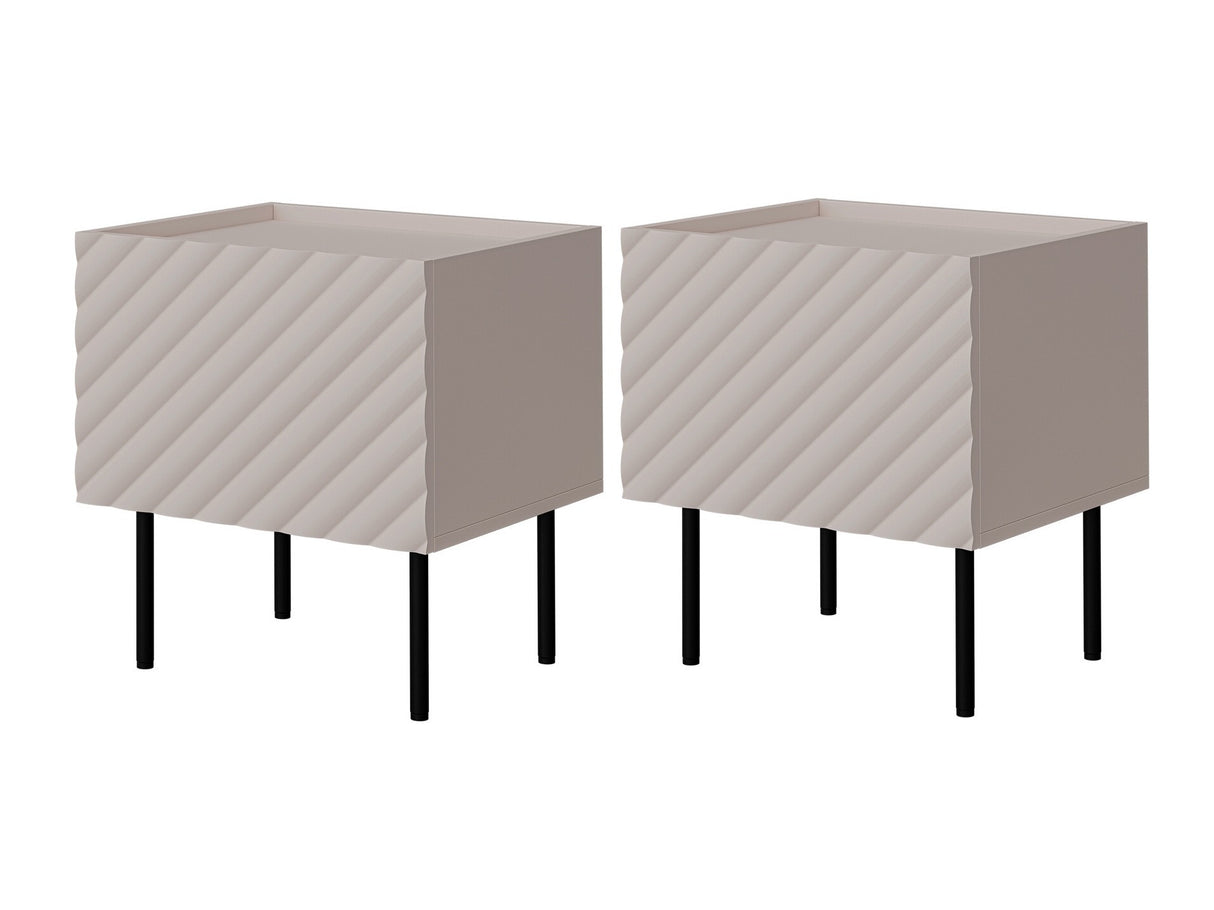 Éjjeliszekrény szett Szafka nemcna LUCCA 1D 2 szt, Szín: Kasmír