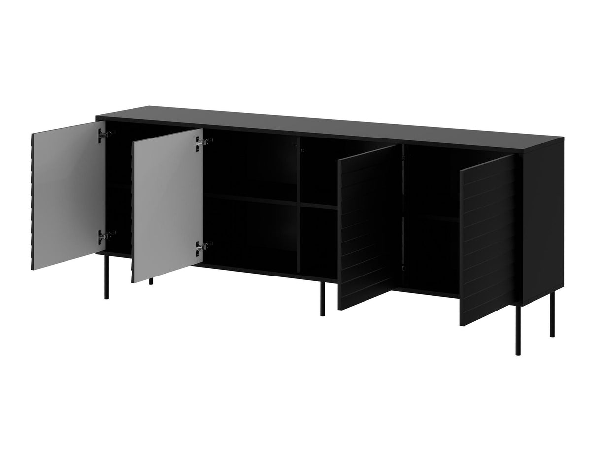 Nappali szett Meble CORTINA II, Szín: Dió + Fekete