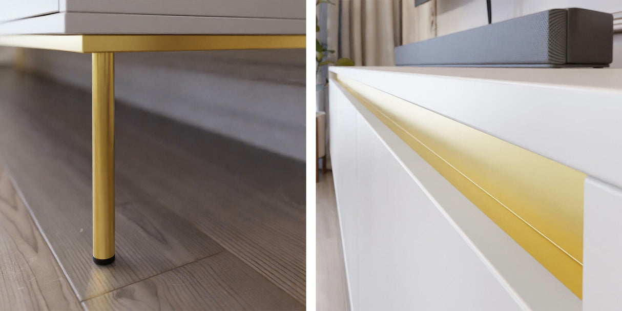 Dohányzóasztal Stolik kawowy CARMESI, Szín: Fehér