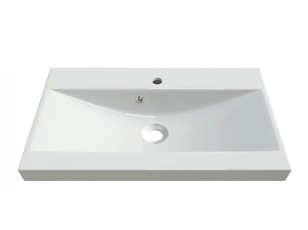 Fürdőszoba garnitúra Montreal (Floryna), Szín: Matera szürke + Fényes fehér