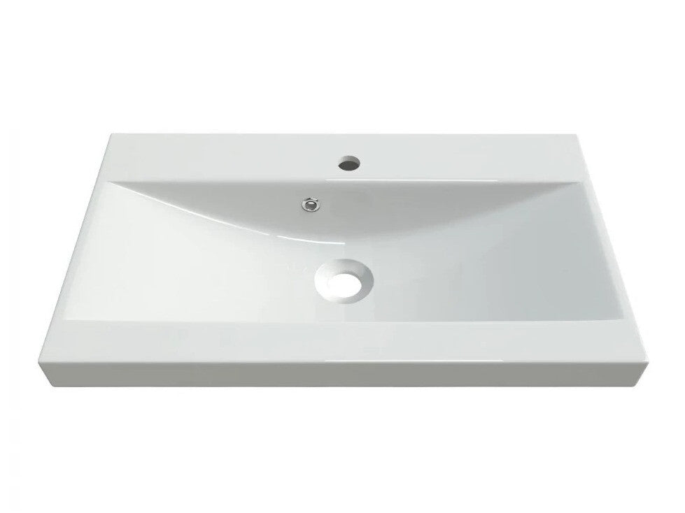 Fürdőszoba garnitúra Montreal (Floryna), Szín: Wotan tölgy + Fényes fehér