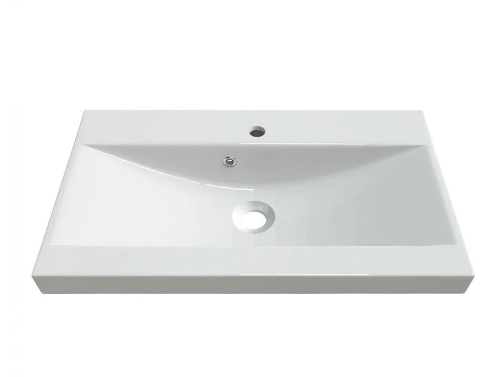 Fürdőszoba garnitúra Montreal (Floryna), Szín: Fehér + Fényes fehér