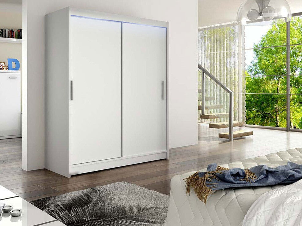 Gardróbszekrény Westa I (Presto), Szín: Fehér, Led világítás: Nem
