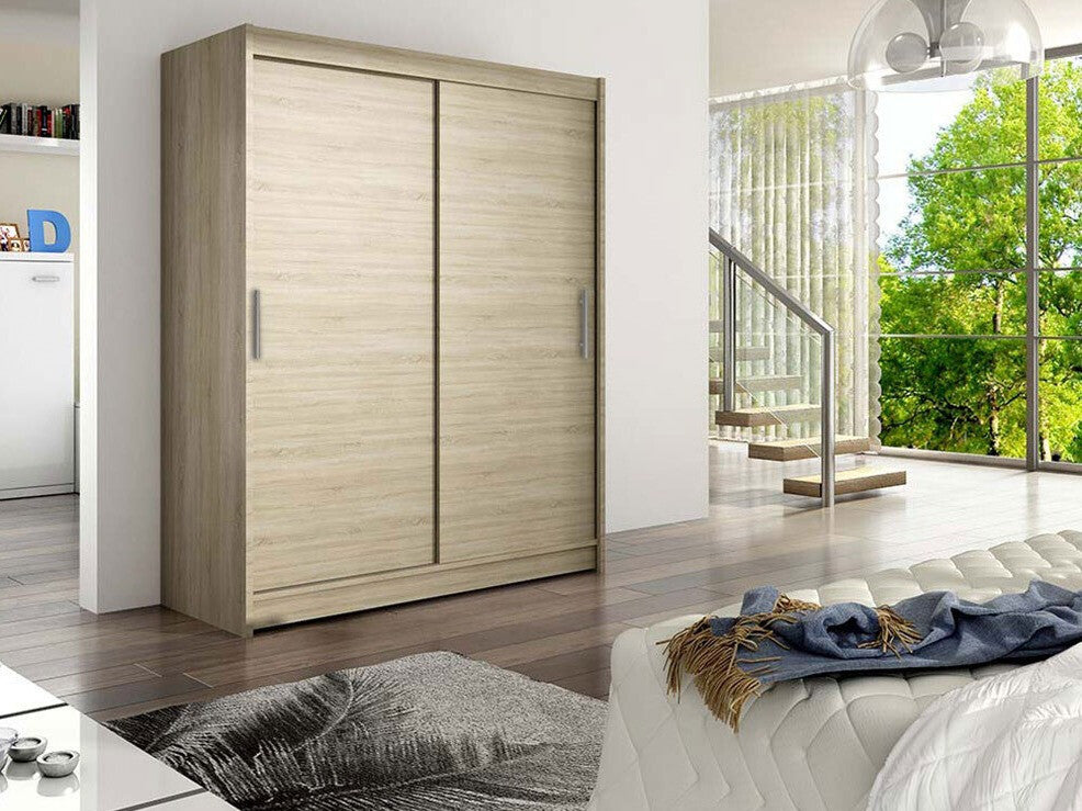 Gardróbszekrény Westa I (Presto), Szín: Sonoma tölgy, Led világítás: Igen