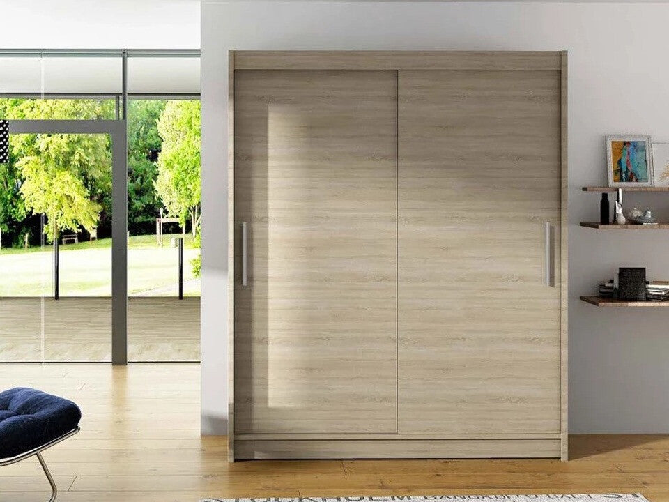 Gardróbszekrény Westa I (Presto), Szín: Sonoma tölgy, Led világítás: Igen