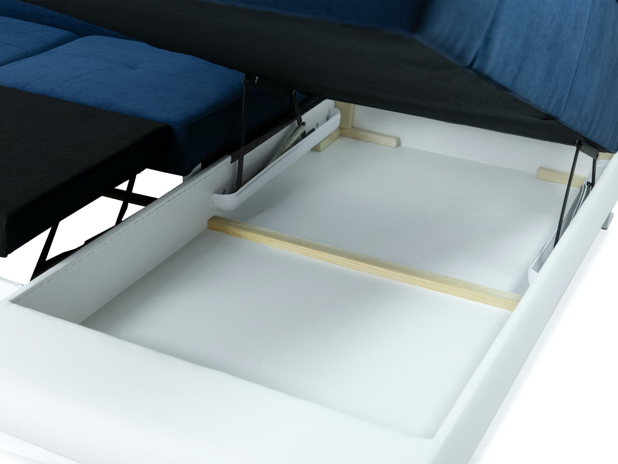 Sarokkanapé Kiságyere BIS (Alvin Bis) Toptextil, Szín: Abriamo 03, Változatok: Balos