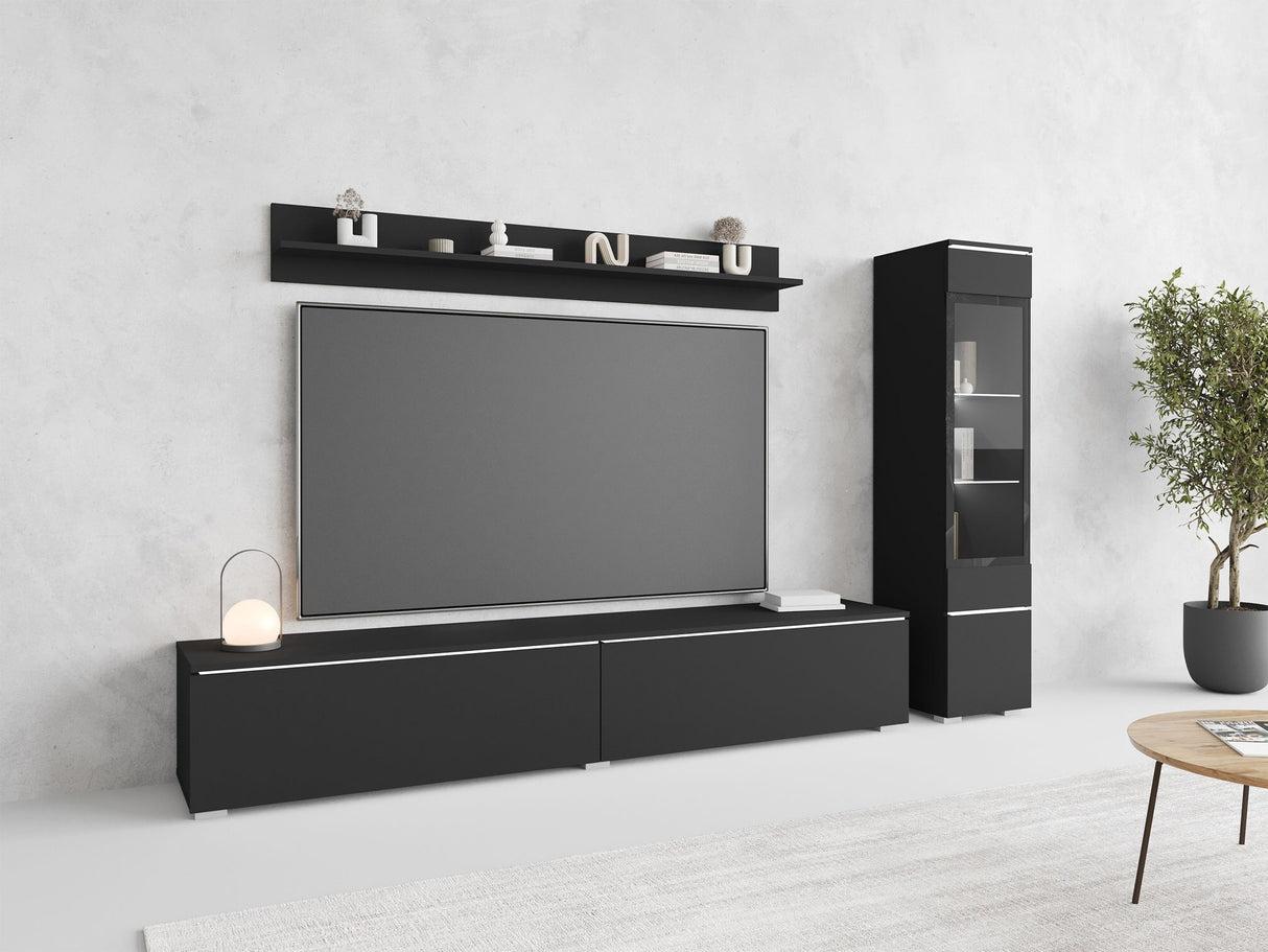 Nappali szett Vera I (Sawoti I), Szín: Grafit, Led világítás: Igen