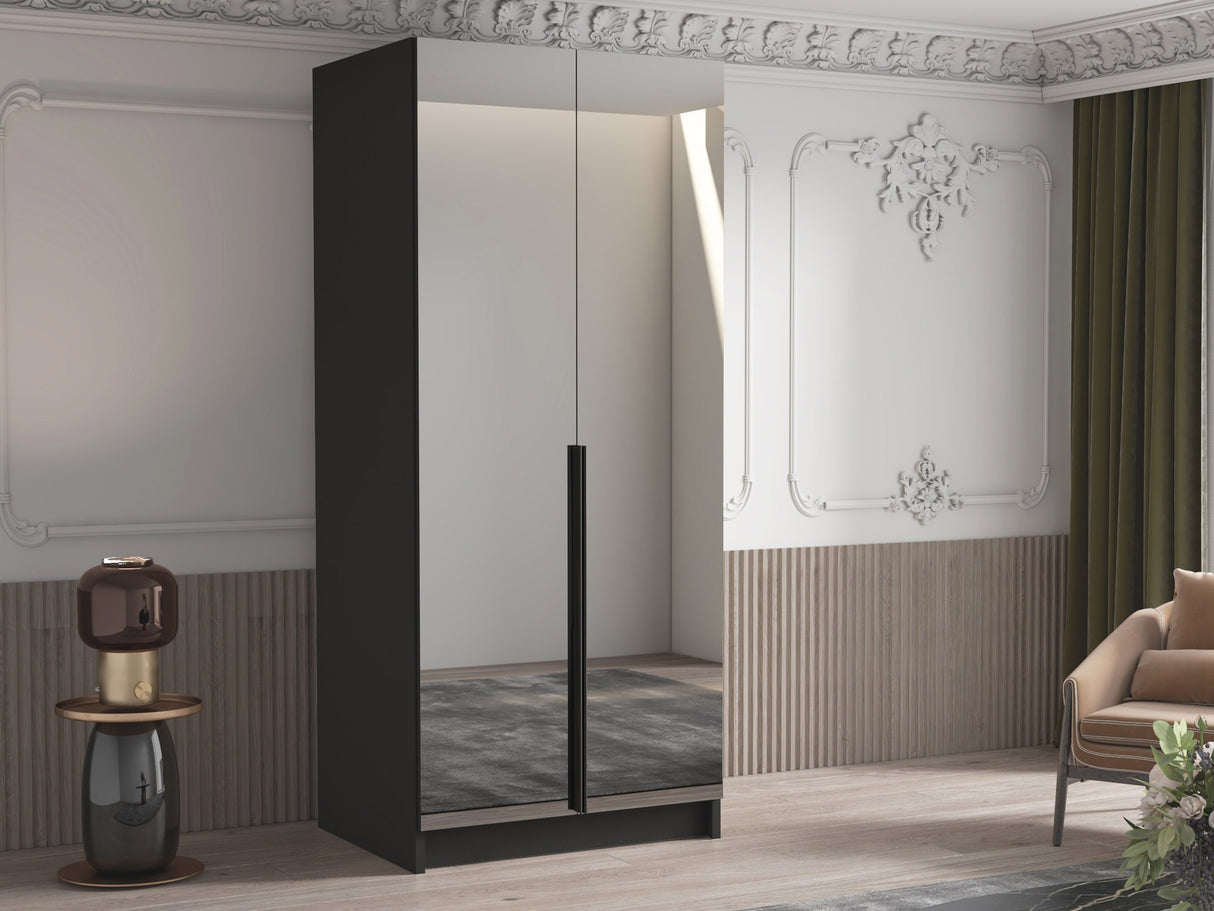 Gardróbszekrény Szafa BONO III, Szín: Fekete