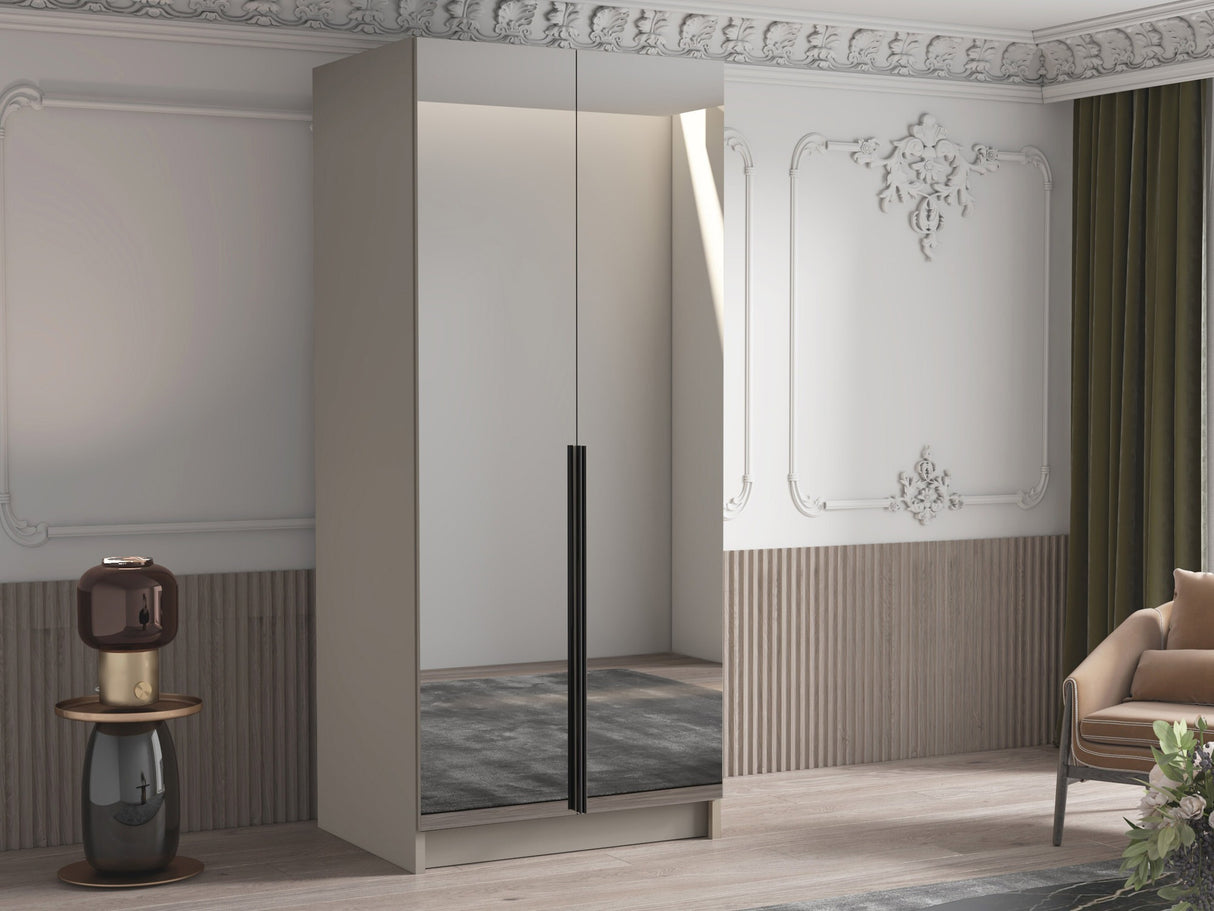 Gardróbszekrény Szafa BONO III, Szín: Kasmír + Fekete