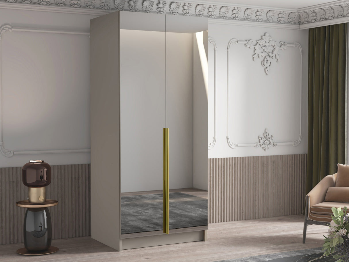 Gardróbszekrény Szafa BONO III, Szín: Kasmír + Aranysárga