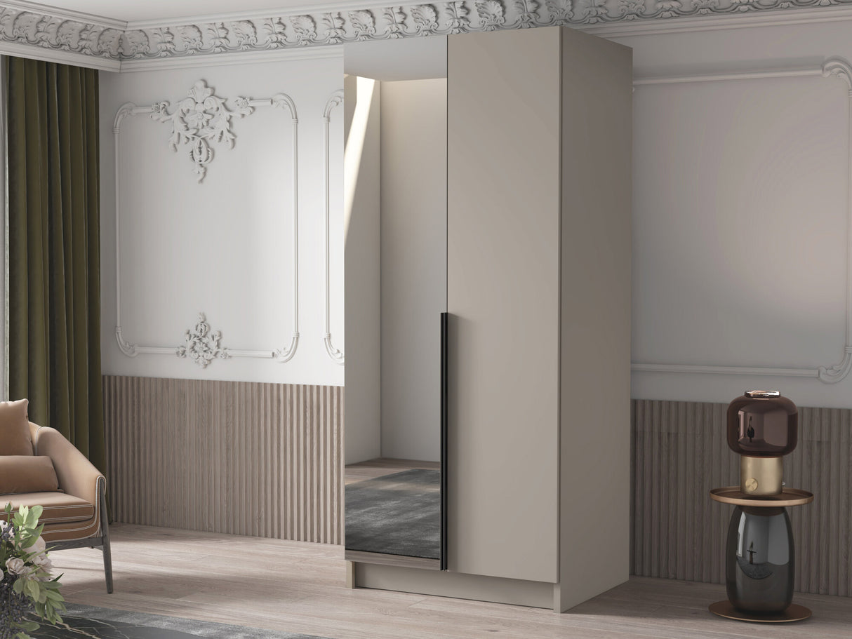 Gardróbszekrény Szafa BONO II, Szín: Kasmír + Fekete