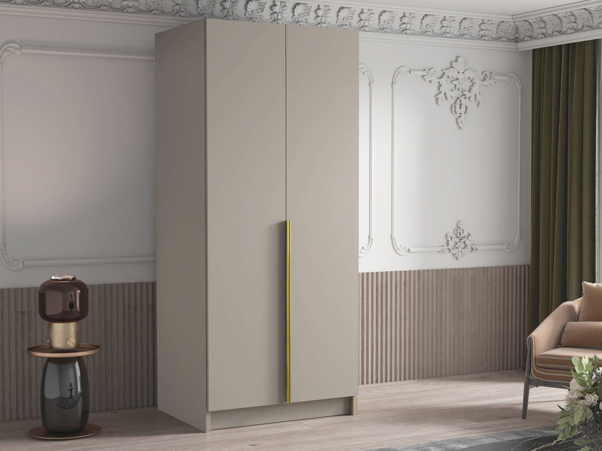 Gardróbszekrény Szafa BONO I, Szín: Kasmír + Aranysárga