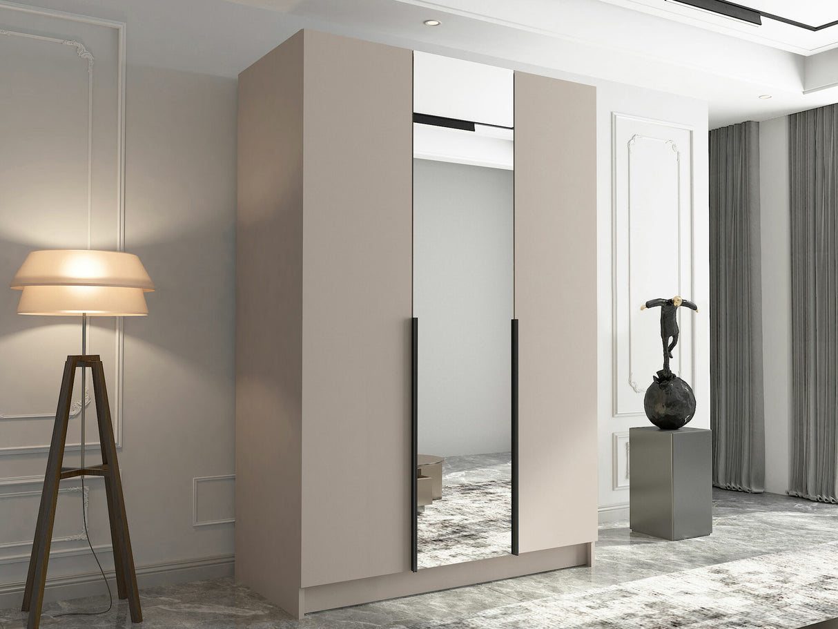 Gardróbszekrény Szafa CALIA II, Szín: Kasmír + Fekete