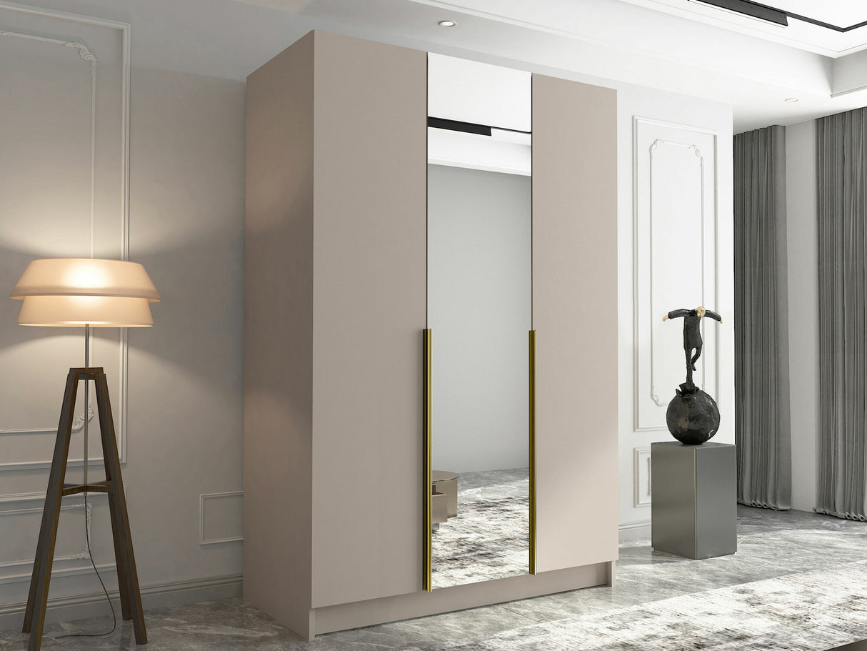 Gardróbszekrény Szafa CALIA II, Szín: Kasmír + Aranysárga